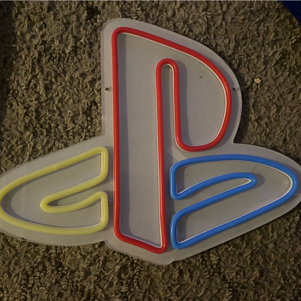 PlayStation Neon Sign with dimmer switch corded